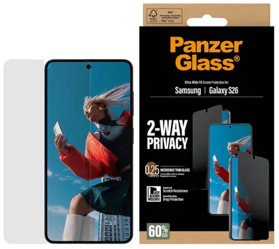 Protector de sticlă PanzerGlass - 2-Way Privacy, Galaxy S26, 1 buc