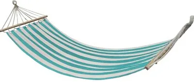 Hamac Maxima - 270 x 80 cm, până la 120 kg, albastru/alb