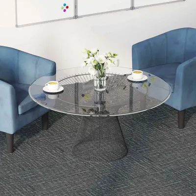 vidaXL Placă de carpetă Gri Beton 50 x 50 cm 4 buc. PP și bitum