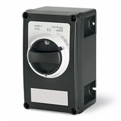 Intrerupator separatorn32A 3P IP66 115x190x128mm Y1 IK10 GENERAL GREY/BLACK GW 960°C