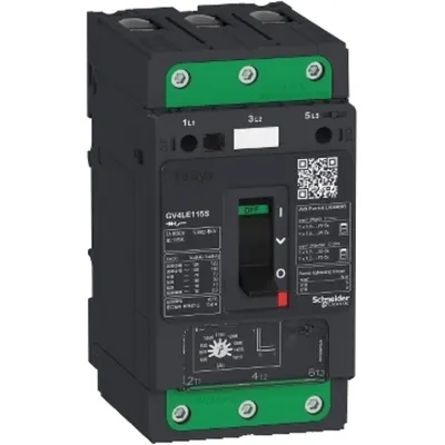 Motor intreruptor, TeSys GV4, 3P, 80 A, Icu 50 kA, magnetic, terminal EverLink