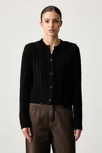 HUGO Blue cardigan pentru femei cu bumbac Sbradina_B