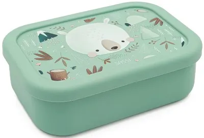 Cutie din silicon pentru alimente Sassi Munchy The Bear - 700 ml