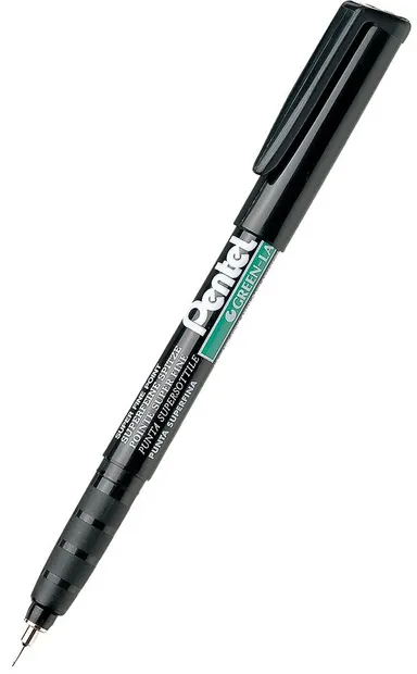 Marker permanent Pentel - NMF50, 0.6 mm, negru