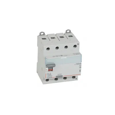 Intrerupator diferential RCD DX³-ID - 4P 400 V~ Nul pe partea dreapta - 100 A - 100 mA - tip A