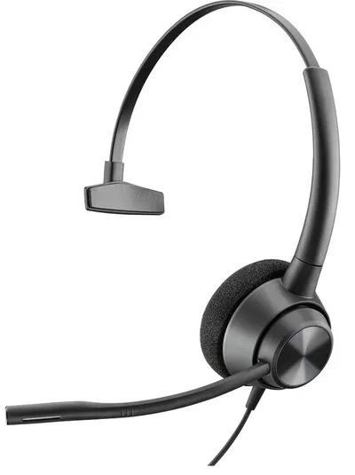 Cască cu microfon Plantronics - EncorePro 310 QD Mono, negre