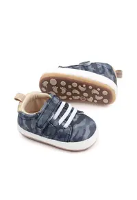 Pantofi Sport Camuflaj - Cu Talpa Antiderapanta - Casual - Piele ecologica - Baieti - Siret - Velcro - Gri - Gri