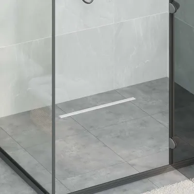 vidaXL Scurgere de duș la 360° cu model subțire Argintiu 50 cm
