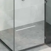 vidaXL Scurgere de duș la 360° cu model subțire Argintiu 50 cm