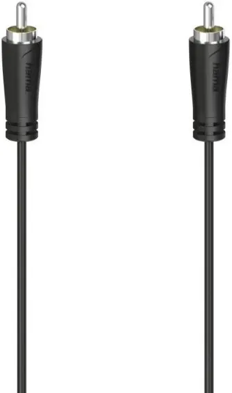 Cablu audio Hama - 205098, RCA/RCA, 1.5 m, negru