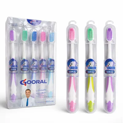 Periuță de Dinți 20/set, 19cm, cu Capac Protector din Plastic, Diferite Culori