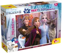 Puzzle cu două fețe Lisciani de colorat din 24 piese - Frozen 2