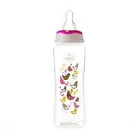 Biberon 250 ml si tetina silicon 3+ roz