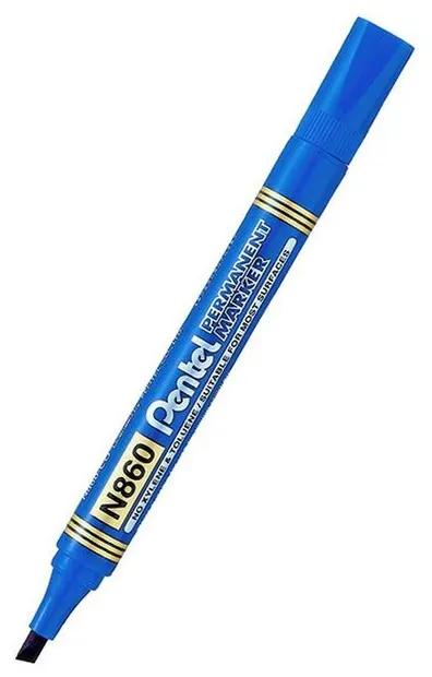 Marker permanent Pentel - N860, albastru