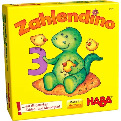 Joc de societate pentru copii Haba - Dinozauri și numere