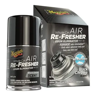 Odorizant spray sub presiune 57 g - Meguiar s Whole Car Air Re-fresher - Black Chrome - EU