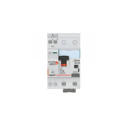 DX³ Stop Arc 10000 cu bottom side supply - 1P+N on pe partea dreapta - 30 mA - A type 230 V~ - 16 A - 3 module -C curba