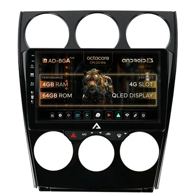 Navigatie Mazda 6 (2002-2008), Android, A-Octacore 4GB RAM + 64GB ROM, 9 Inch - AD-BGA9004+AD-BGRKIT321