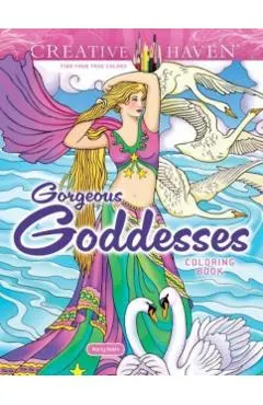 Creative Haven Gorgeous Goddesses Coloring Book
