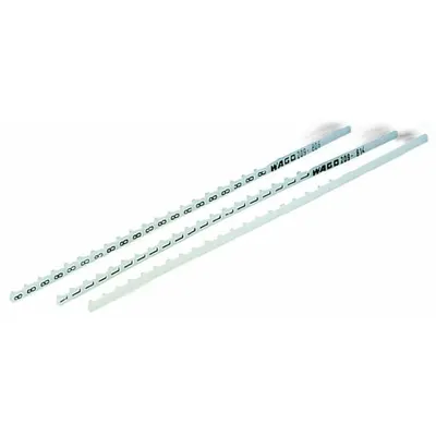 Marker tags; MARKED; 6,0; not stretchable; Horizontal marking; snap-on type; white