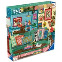 Ravensburger - Puzzle artistic coltul fericirii cu blanosi 750 piese