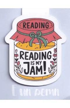 Semn de carte magnetic: Reading is My Jam!