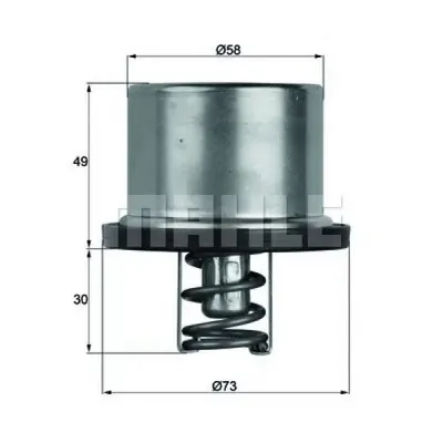Termostat, lichid racire MAHLE ORIGINAL TX 37 79