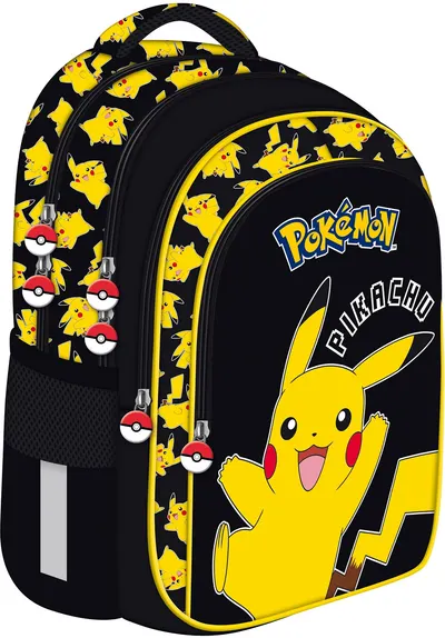 Ghiozdan școalăr St. Majewski Pokemon - Cu 4 compartimente