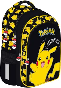 Ghiozdan școalăr St. Majewski Pokemon - Cu 4 compartimente