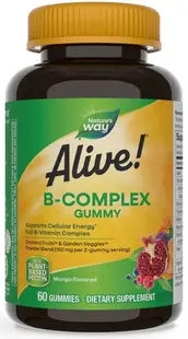 Alive B-Complex Gummy, 60 tablete de jeleu, Nature's Way