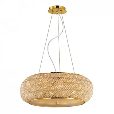Corp de iluminat cu perle din cristal 10x40W Auriu