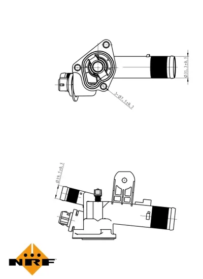 Termostat Sistem Racire (89 C, in Carcasa) Potrivit Renault Clio Ii, Clio Iii, Espace Iv, Grand Scenic Ii, Kangoo, Kangoo Express, Kangoo Ii, Laguna I, Laguna Ii, Laguna Iii 1.5d-2.5d 10.97