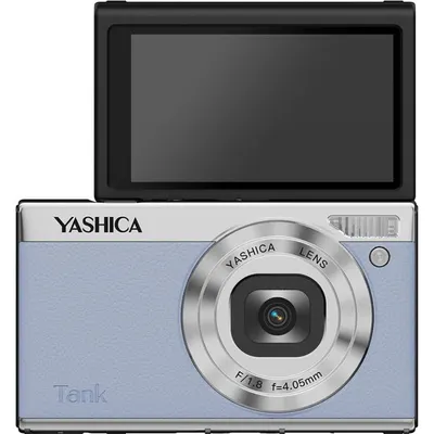Aparat foto compact Yashica - Tank, 12MP, albastru