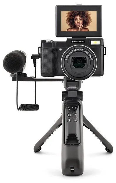 Aparat foto compact AgfaPhoto - Realishot VLG4K-OPT, negru