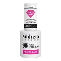 Lac de unghii semi-permanent, Andreia, Gel Polish Power Base, transparent, 10,5 ml