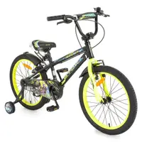 Bicicleta pentru baieti cu roti ajutatoare Moni Byox Master 20 inch Neagra
