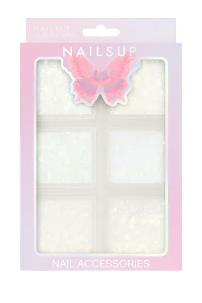 Set 6 Paiete Nail Art Holografice