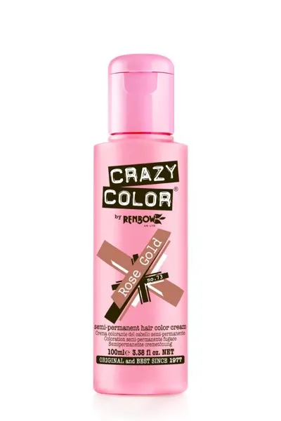 Vopsea semi-permanenta CRAZY COLOR - ROSE GOLD - no.73 - 100 ml