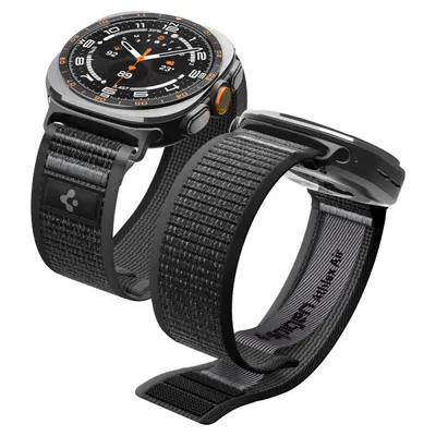 Curea Spigen Athlex Air pentru Samsung Galaxy Watch Ultra Series, Neagra Gri AMP11614