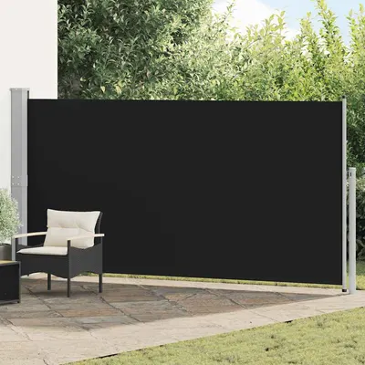 vidaXL Copertină laterală retractabilă, negru, 160x514 cm