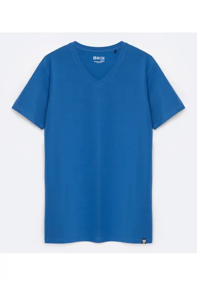 Tricou Uni cu decolteu in V Irtos