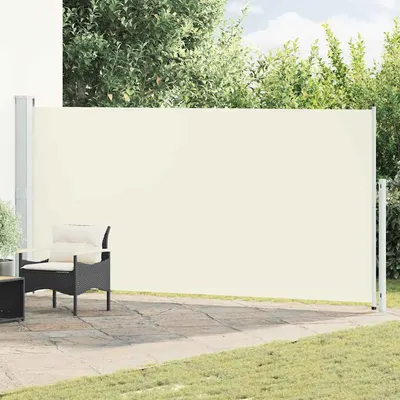 vidaXL Copertină laterală retractabilă de terasă, crem, 180x514 cm