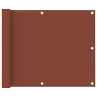 vidaXL Paravan pentru balcon, cărămiziu, 75x300 cm, țesătură oxford