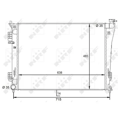 Radiator, racire motor NRF 59092
