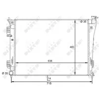 Radiator, racire motor NRF 59092