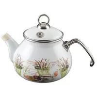 Ceainic Emailat, 2 l, Alb, Perfect Home