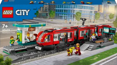 Constructor LEGO City - Stație și tramvai în centrul orașului (60423)