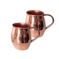 Set 2 Cani Cupru Lucios 400ml Ayurveda Cocktailuri Apa Aurora