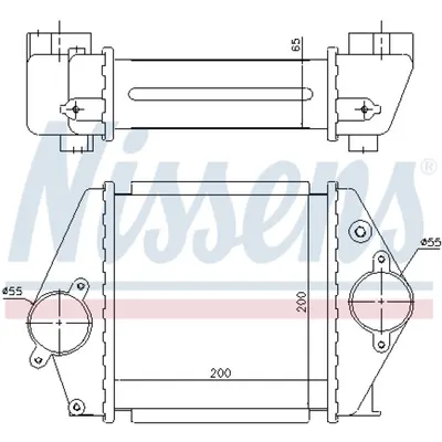 Intercooler, compresor NISSENS 96570