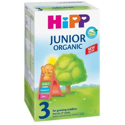 Eco Hipp Lapte Praf 3 Organic Junior 500g